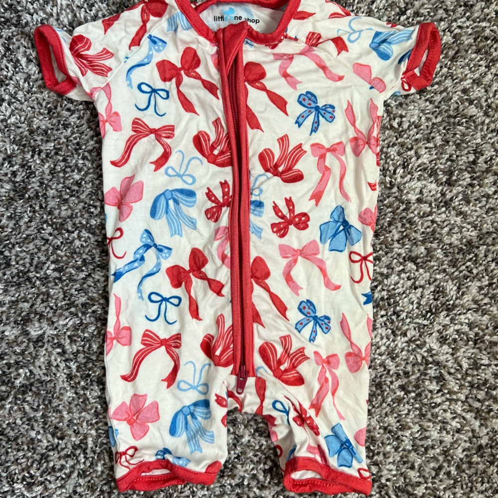 Little One Shop Co. Bamboo Shorts romper